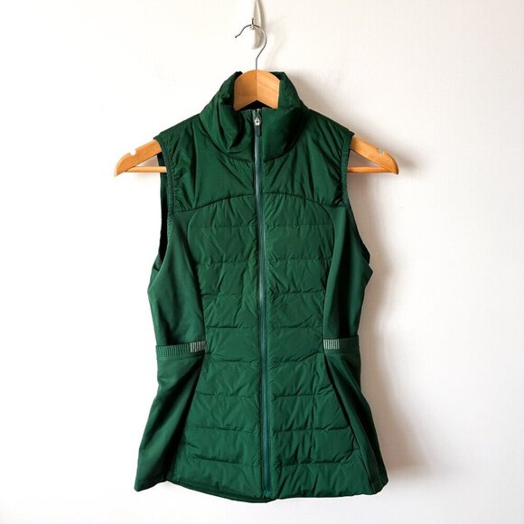 Lululemon Down for It All Vest Everglade Green Size 4 - Picture 4 of 7